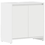 Bathroom Cabinet High Gloss White 60x33x61 cm Engineered Wood