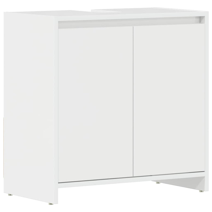 Bathroom Cabinet High Gloss White 60x33x60 cm Engineered Wood