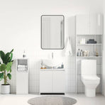 Bathroom Cabinet High Gloss White 60x33x60 cm Engineered Wood