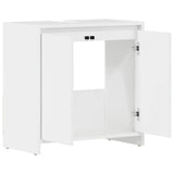 Bathroom Cabinet High Gloss White 60x33x61 cm Engineered Wood - 45-Degree Angle