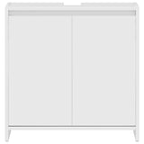 Bathroom Cabinet High Gloss White 60x33x61 cm Engineered Wood