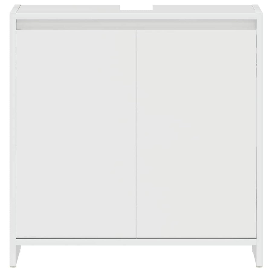 Bathroom Cabinet High Gloss White 60x33x60 cm Engineered Wood