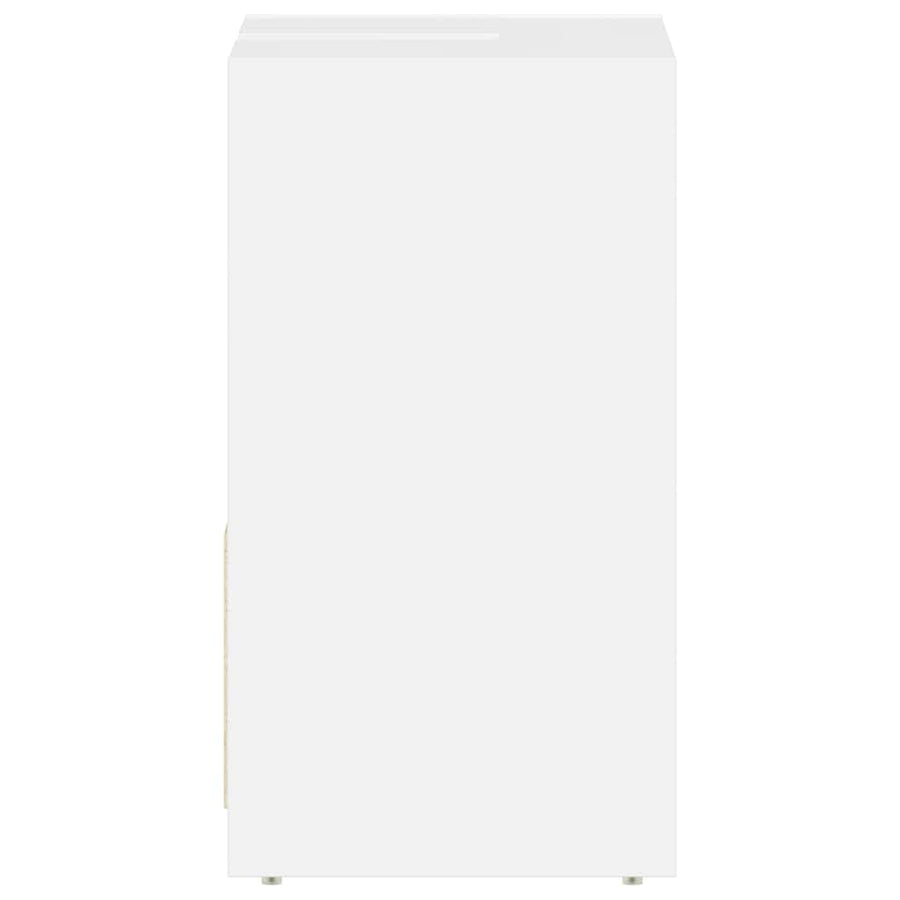 Bathroom Cabinet High Gloss White 60x33x60 cm Engineered Wood