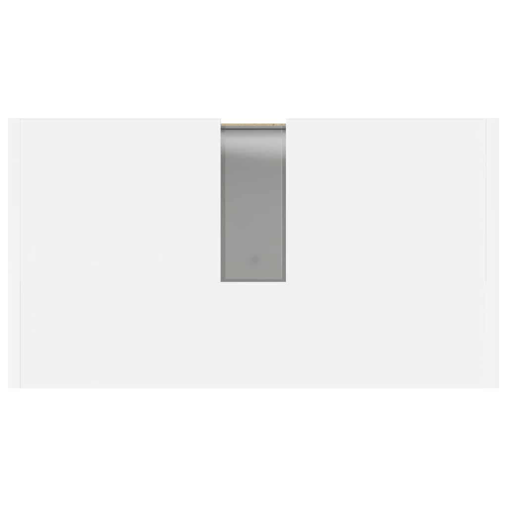 Bathroom Cabinet High Gloss White 60x33x61 cm Engineered Wood