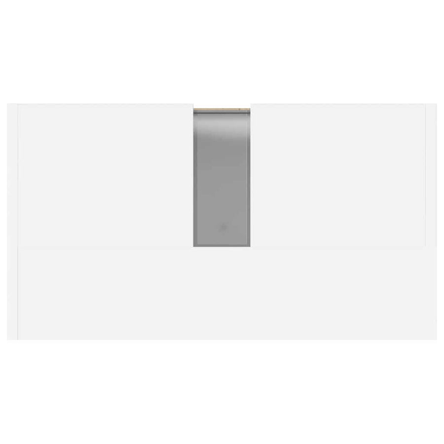 Bathroom Cabinet High Gloss White 60x33x60 cm Engineered Wood
