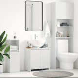 Bathroom Cabinet High Gloss White 60x33x61 cm Engineered Wood