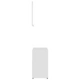 Bathroom Furniture Set White Engineered Wood - Rear View