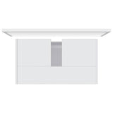 Bathroom Furniture Set White Engineered Wood - Close-Up Angle