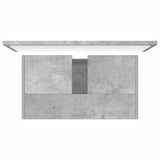 Bathroom Furniture Set Concrete Grey Engineered Wood - Close-Up Angle
