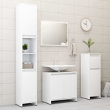 Bathroom Cabinet White 30x30x95 cm Engineered Wood - Top-Down View