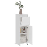 Bathroom Cabinet White 30x30x95 cm Engineered Wood - 45-Degree Angle