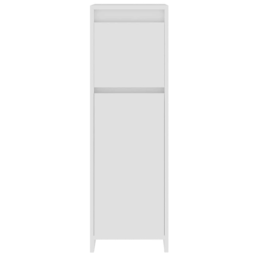 Bathroom Cabinet White 30x30x95 cm Engineered Wood