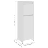 Bathroom Cabinet White 30x30x95 cm Engineered Wood - Extra Image