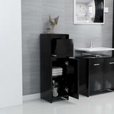 Bathroom Cabinet Black 30x30x95 cm Engineered Wood - Top-Down View