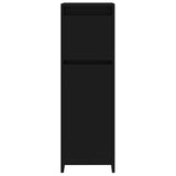 Bathroom Cabinet Black 30x30x95 cm Engineered Wood