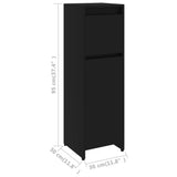 Bathroom Cabinet Black 30x30x95 cm Engineered Wood - Extra Image