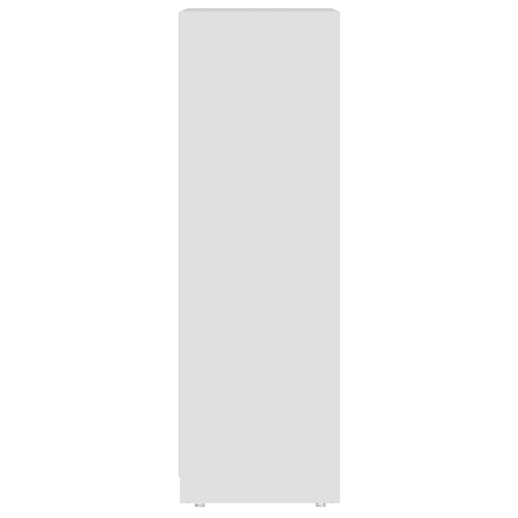 Bathroom Cabinet High Gloss White 30x30x95 cm Engineered Wood