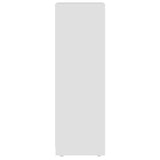 Bathroom Cabinet High Gloss White 30x30x95 cm Engineered Wood - Low Angle