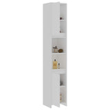 Bathroom Cabinet White 30x30x183.5 cm Engineered Wood - Top-Down View