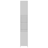 Bathroom Cabinet White 30x30x183.5 cm Engineered Wood - Rear View