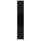 Bathroom Cabinet Black 30x30x183.5 cm Engineered Wood