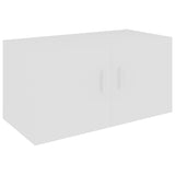 Wall Mounted Cabinet White 80x39x40 cm Engineered Wood - Front View