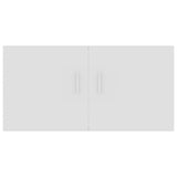 Wall Mounted Cabinet White 80x39x40 cm Engineered Wood - Rear View