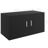 Wall Mounted Cabinet Black 80x39x40 cm Engineered Wood