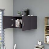 Wall Mounted Cabinet Grey 80x39x40 cm Engineered Wood