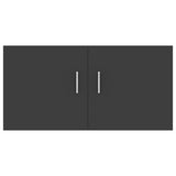 Wall Mounted Cabinet Grey 80x39x40 cm Engineered Wood