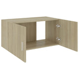 Wall Mounted Cabinet Sonoma Oak 80x39x40 cm Engineered Wood - Top-Down View