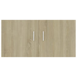 Wall Mounted Cabinet Sonoma Oak 80x39x40 cm Engineered Wood - Rear View