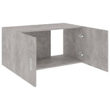Wall Mounted Cabinet Concrete Grey 80x39x40 cm Engineered Wood - Top-Down View