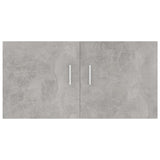 Wall Mounted Cabinet Concrete Grey 80x39x40 cm Engineered Wood - Rear View
