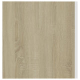 Wall Mounted Cabinet White and Sonoma Oak 80x39x40 cm Engineered Wood - Close-Up Angle