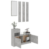 Hallway Unit Concrete Grey 100x25x76.5 cm Engineered Wood