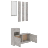 Hallway Unit Concrete Grey 100x25x76.5 cm Engineered Wood