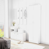 Hallway Unit High Gloss White 100x25x76.5 cm Engineered Wood