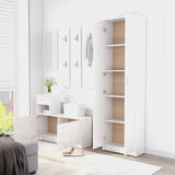 Hallway Unit High Gloss White 100x25x76.5 cm Engineered Wood - Extra Image