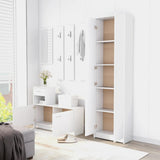 Hallway Wardrobe White 55x25x189 cm Engineered Wood - Top-Down View