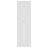 Hallway Wardrobe White 55x25x189 cm Engineered Wood - Close-Up Angle