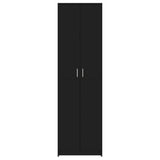 Hallway Wardrobe Black 55x25x189 cm Engineered Wood