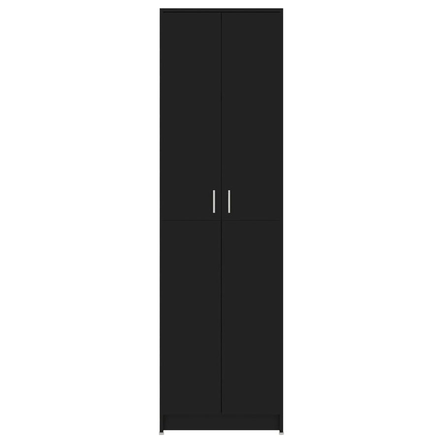 Hallway Wardrobe Black 55x25x189 cm Engineered Wood