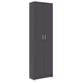 Hallway Wardrobe Grey 55x25x189 cm Engineered Wood