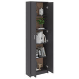 Hallway Wardrobe Grey 55x25x189 cm Engineered Wood - 45-Degree Angle