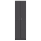 Hallway Wardrobe Grey 55x25x189 cm Engineered Wood