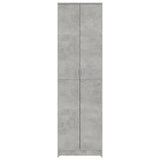 Hallway Wardrobe Concrete Grey 55x25x189 cm Engineered Wood - Close-Up Angle