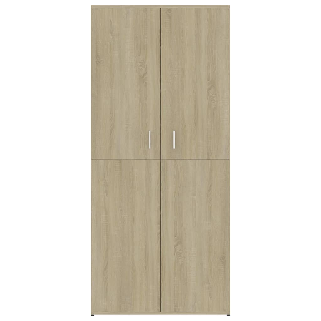 Shoe Cabinet Sonoma Oak 80x39x178 cm Engineered Wood