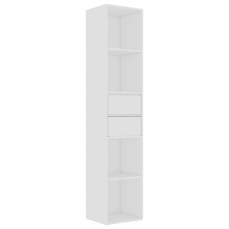 Book Cabinet White 36x30x171 cm Engineered Wood