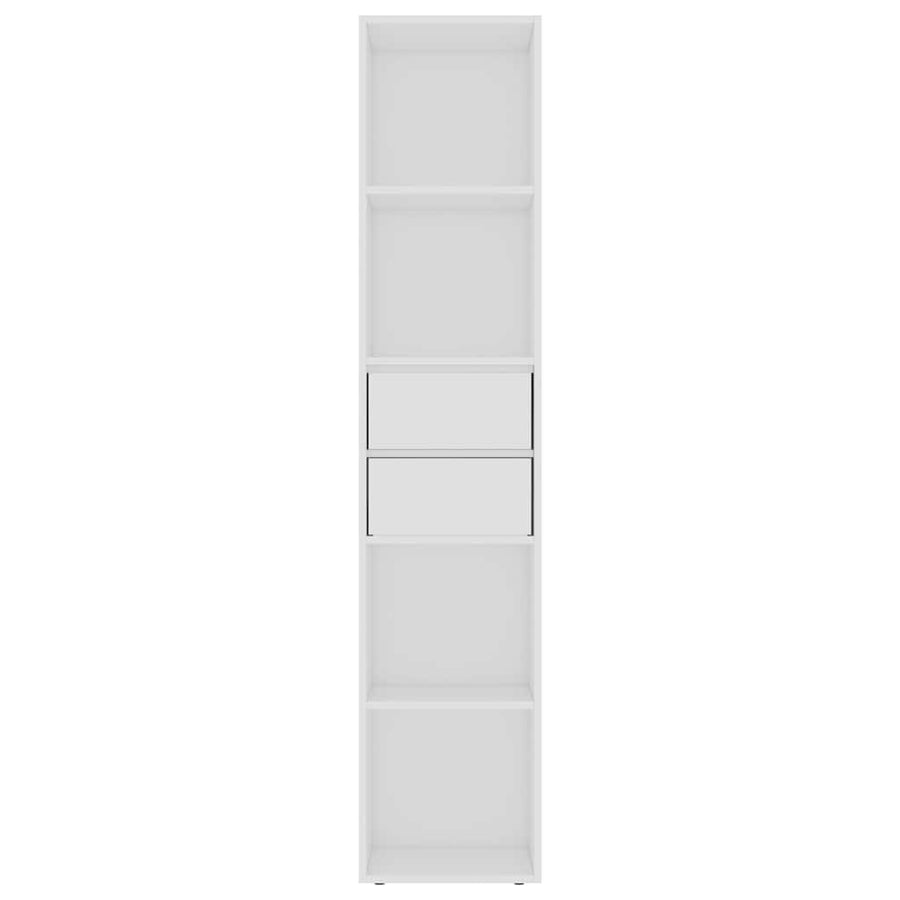 Book Cabinet White 36x30x171 cm Engineered Wood